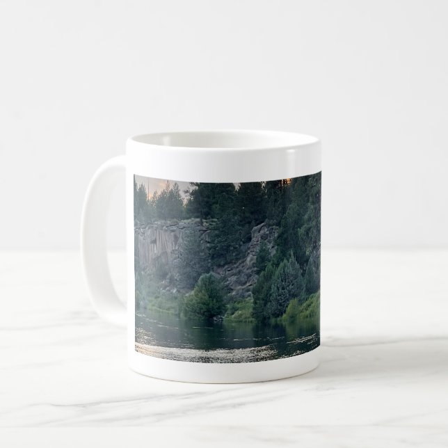 Taza De Café Puesta de sol sobre un río (Anverso izquierdo)