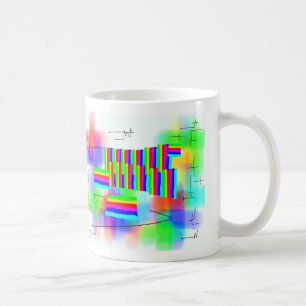 Taza De Café puesta del sol abstracta