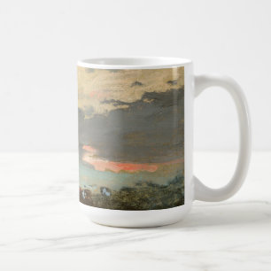 Taza De Café Puesta del sol, bahía de Saco