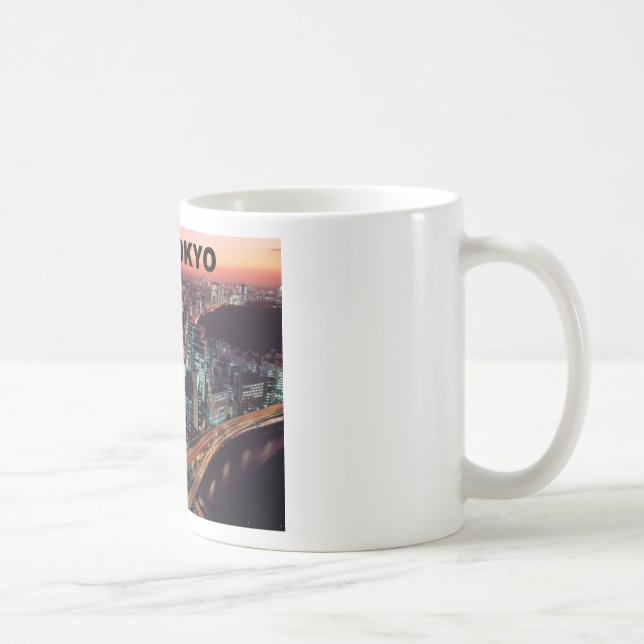 Taza De Café Puesta del sol de Tokio Japón (St.K) (Derecha)