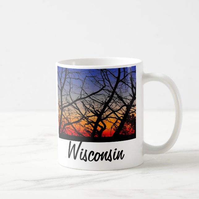 Taza De Café Puesta del sol de Wisconsin (Derecha)