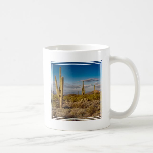 Taza De Café Puesta del sol del cactus en Arizona (Derecha)