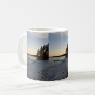 Taza De Café Puesta del sol del invierno