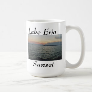 Taza De Café Puesta del sol del lago Erie