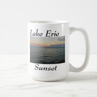 Taza De Café Puesta del sol del lago Erie