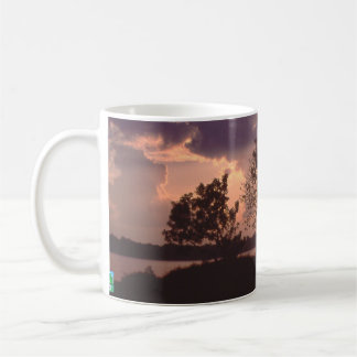 Taza De Café Puesta del sol del río Amazonas