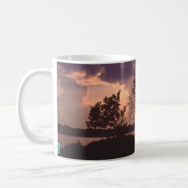 Taza De Café Puesta del sol del río Amazonas (Izquierda)