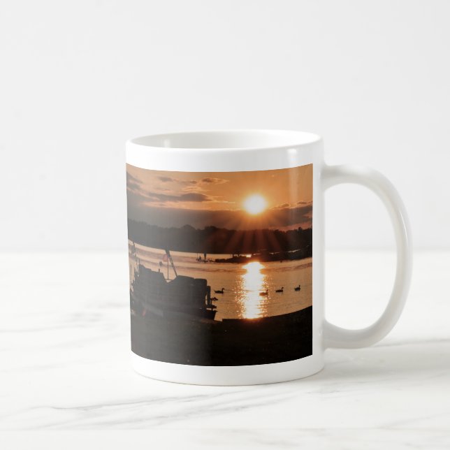 Taza De Café Puesta del sol en los muelles (Derecha)