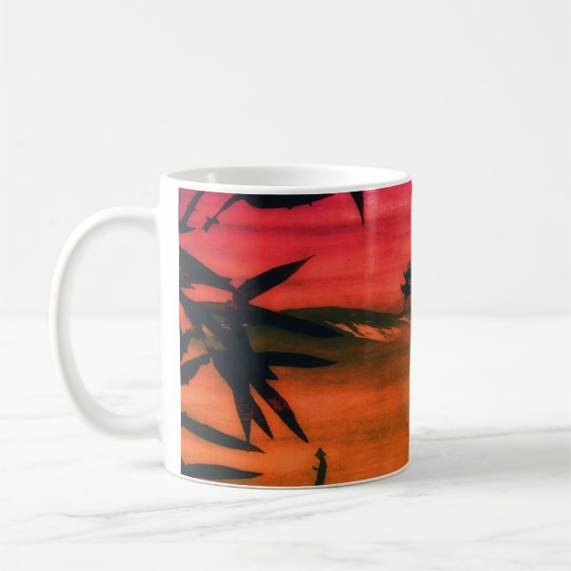 Taza De Café Puesta del sol japonesa (Izquierda)