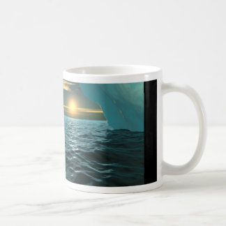 Taza De Café Puesta del sol sobre el hielo