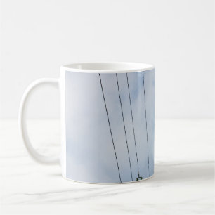TAZA DE CAFÉ PUESTO ELÉCTRICO DE ACERO BLANCO BAJO NUBES BLANCO