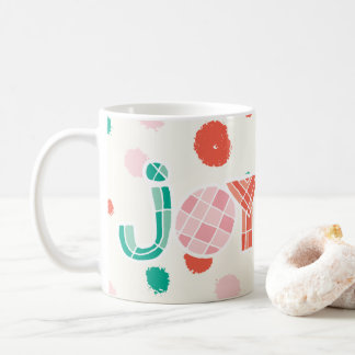 Taza De Café Puestos de colores de alegría geométrica robusta y
