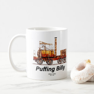 Taza De Café Puffing Billy Steam Train English Locomotive