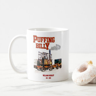 Taza De Café Puffing Billy Steam Train English Locomotive