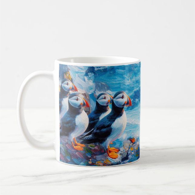 Taza De Café Puffins (Izquierda)