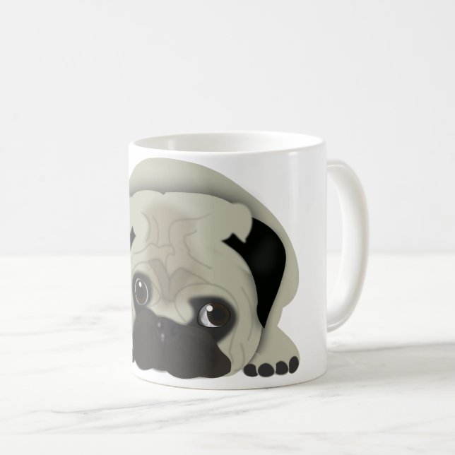 Taza De Café Pug (Anverso derecho)