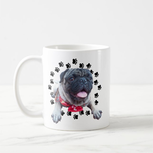 TAZA DE CAFÉ PUG パグ (Izquierda)