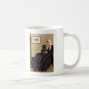 Taza De Café Pug 14 (negro) - La madre de Whistler