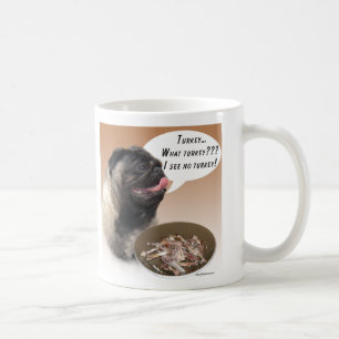 Taza De Café Pug (flauta) Turquía