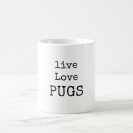 Taza De Café PUG linda madre de perro graciosa