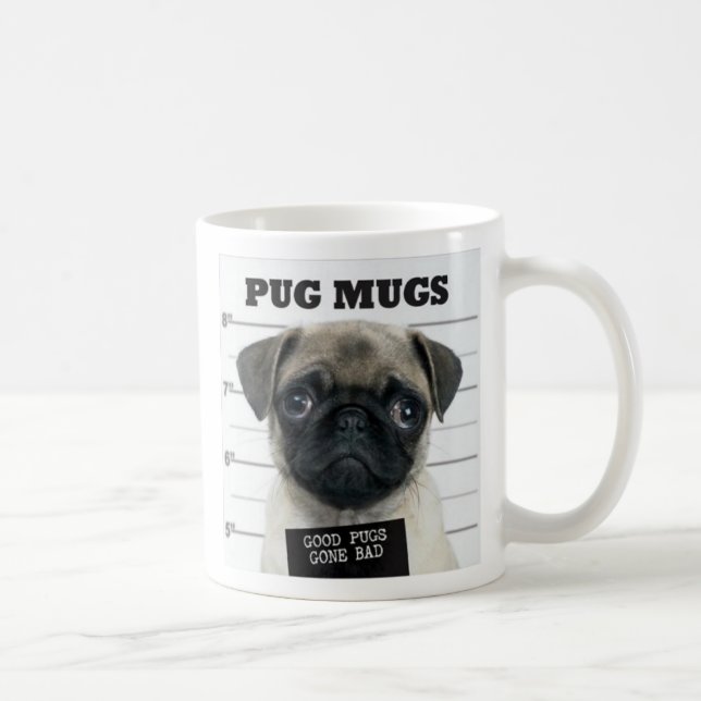Taza De Café pug malo (Derecha)
