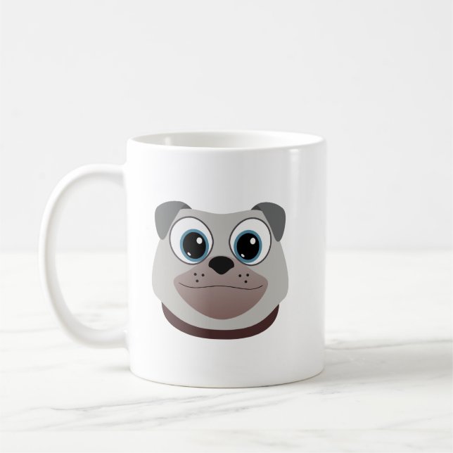 Taza De Café Pug Mug (Izquierda)
