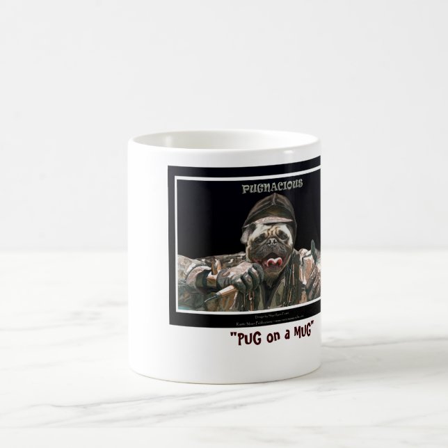 Taza De Café "PUG on a MUG" (Centro)