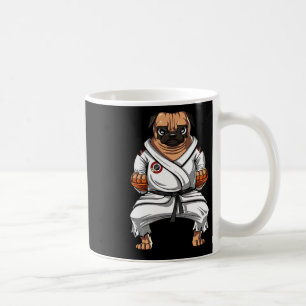 Taza De Café Pug Perro Karate Artes Marciales Kickboxing Jiu Ji