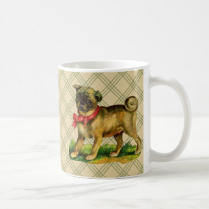 Taza De Café pug vintage