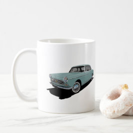 Taza De Café Pug vintage 404 Coupé 2 imágenes - 20 colores