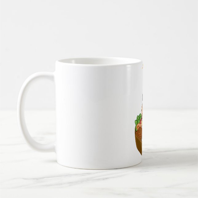 Taza De Café Pug y Bento (Izquierda)