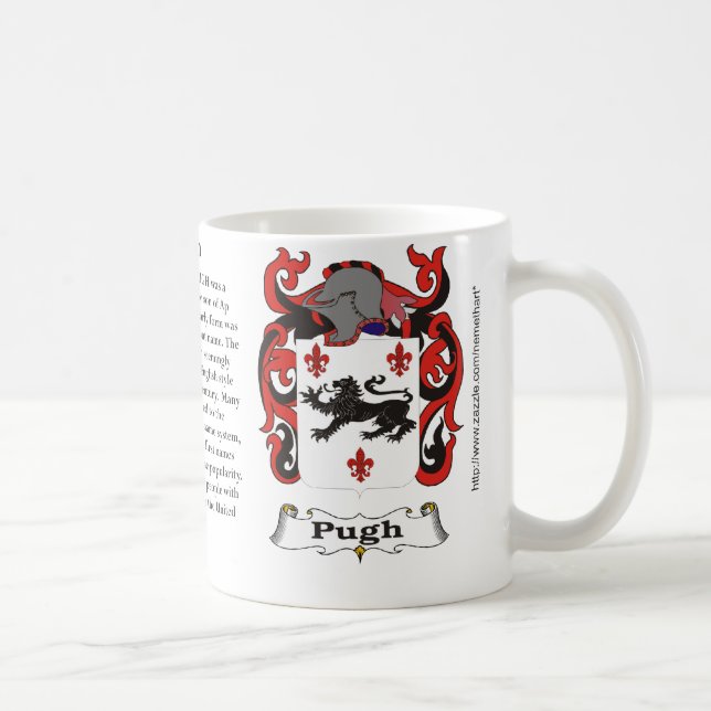 Taza De Café Pugh, el origen, significado y el escudo (Derecha)