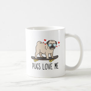 Taza De Café Pugs Love Me