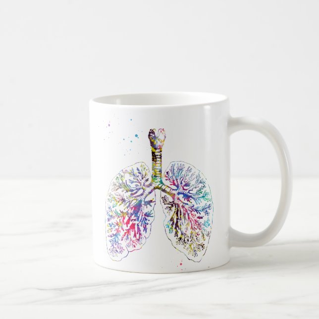 Taza De Café Pulmones anatómicos (Derecha)
