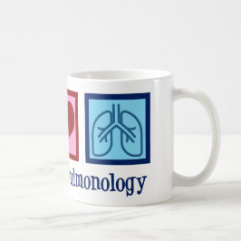 Taza De Café Pulmonólogo Paz Amor Pulmonología