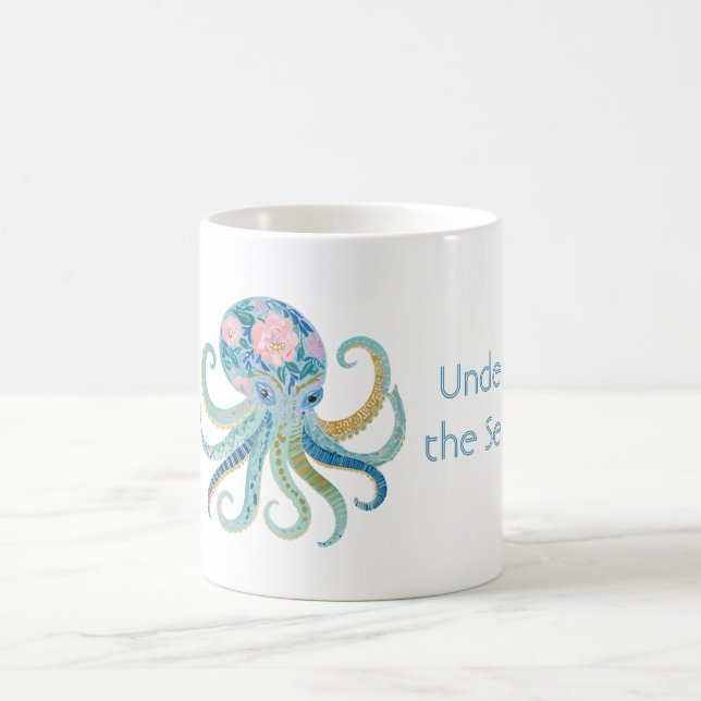 Taza De Café Pulpito Floral Azul (Centro)