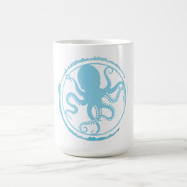 Taza De Café Pulpo Azul Costero 2