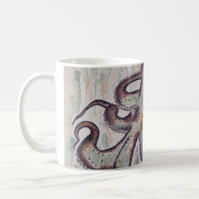 Taza De Café Pulpo Caprichoso (Izquierda)
