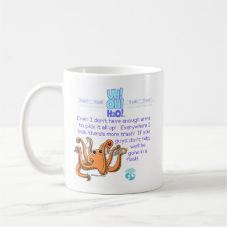 Taza De Café pulpo (z) delantero, pulpo (z) trasero