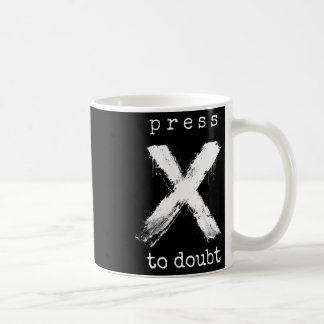 Taza De Café Pulsa X para dudar Meme 