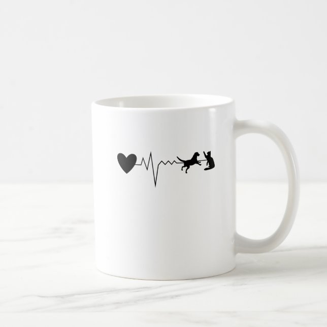 Taza De Café Pulso veterinario del latido del corazón del (Derecha)