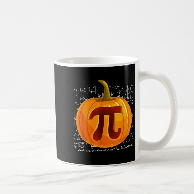 Taza De Café Pumpkin E Math Shirt Funny Halloween Thanksgiving  (Derecha)