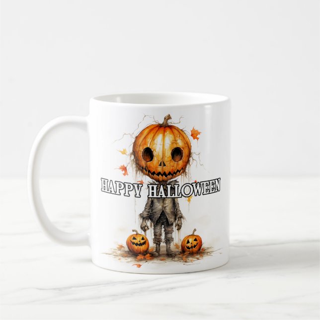 Taza De Café Pumpkin Fiend | Feliz Halloween (Izquierda)