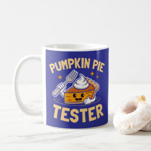 Taza De Café Pumpkin Pie Tester Acción de Gracias