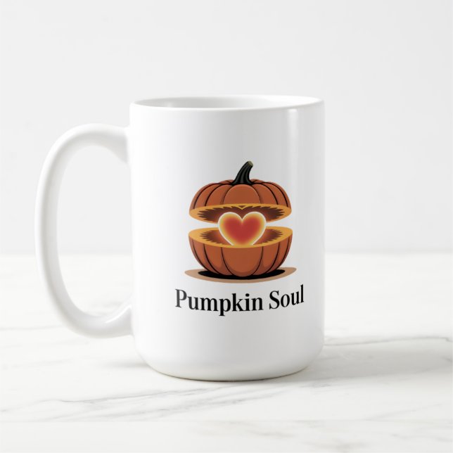 Taza De Café Pumpkin Soul Autumn Coffee Mug (Izquierda)