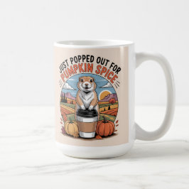 Taza De Café Pumpkin Spice Halloween Autumn Prairie Dog
