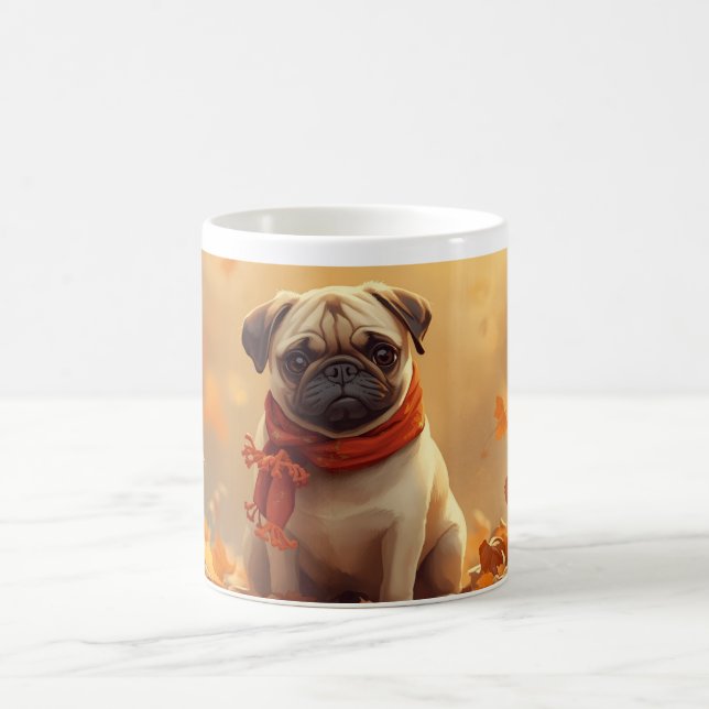 Taza De Café  Pumpkin Spice & Pug Vibes (Centro)