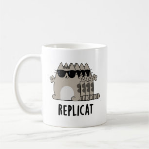 Taza De Café Pun Cat Replicado Gracioso