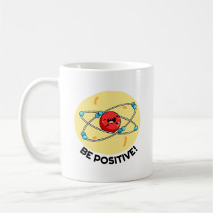 Taza De Café Pun de Átomo de física ligera positiva