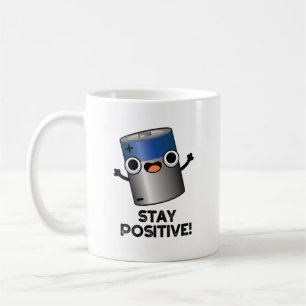 Taza De Café Pun de batería divertida y positiva
